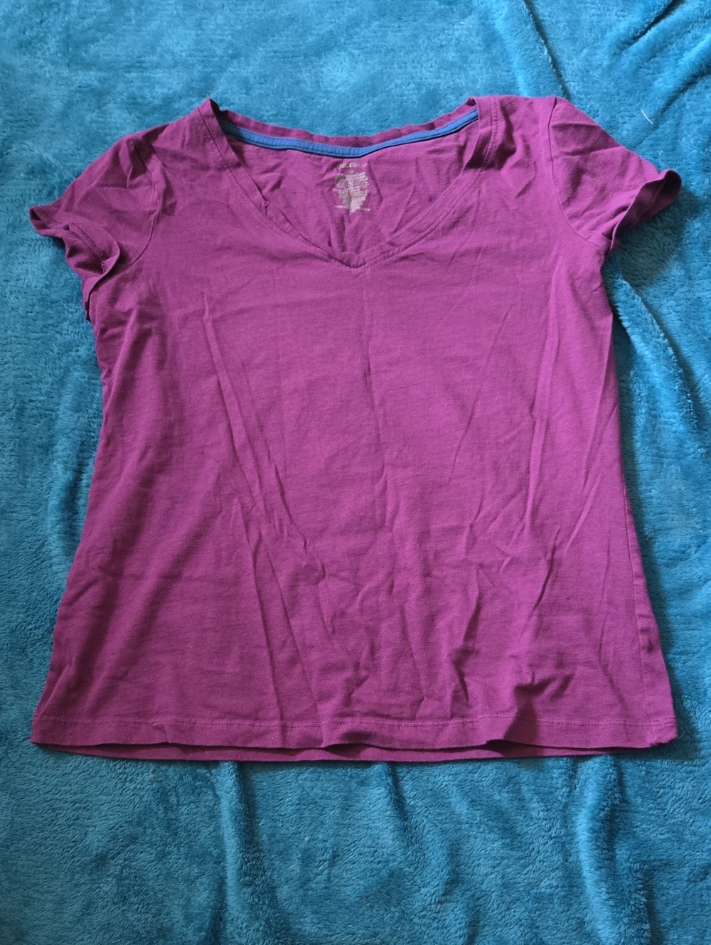 5/$20 George Women's V-Neck Tee in Purple